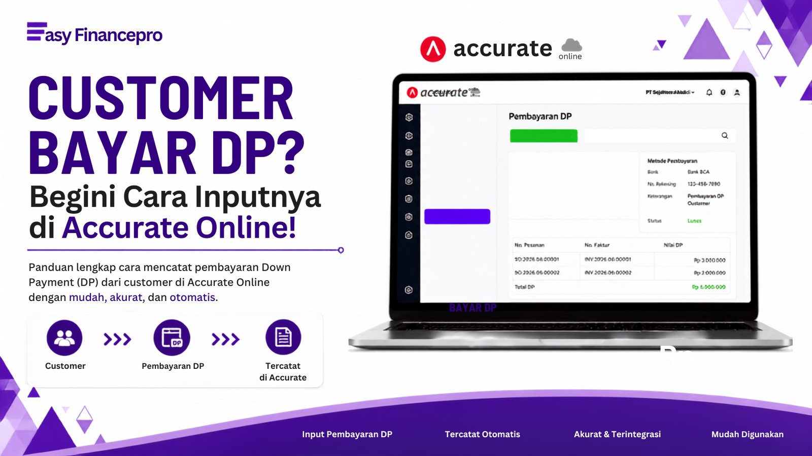 Customer Bayar DP? Begini Cara Inputnya di Accurate Online!