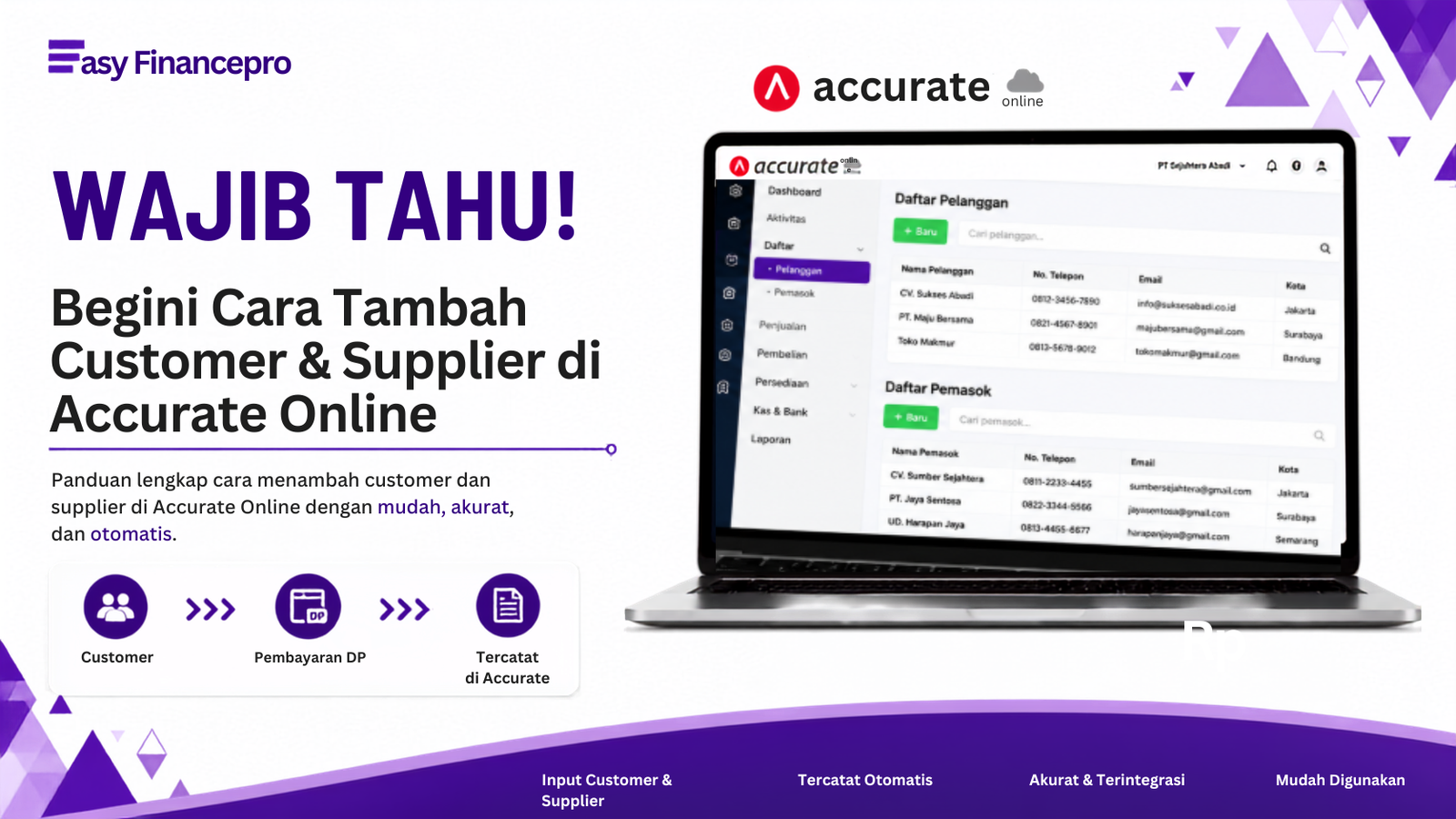 WAJIB TAHU! Begini Cara Tambah Customer & Supplier di Accurate Online.