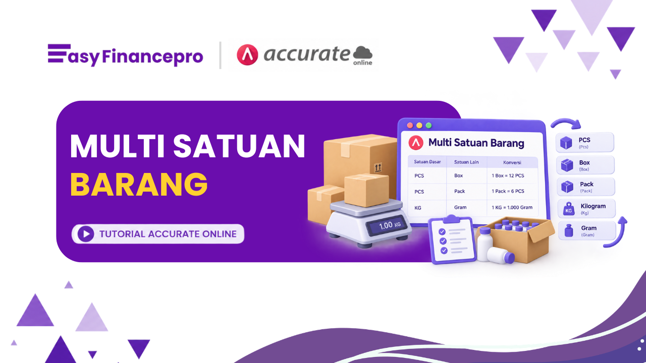 Cara Membuat Multi Satuan Barang di Accurate Online, Lengkap dengan Rasio Konversi